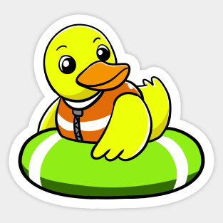 Lazy Duck Sticker